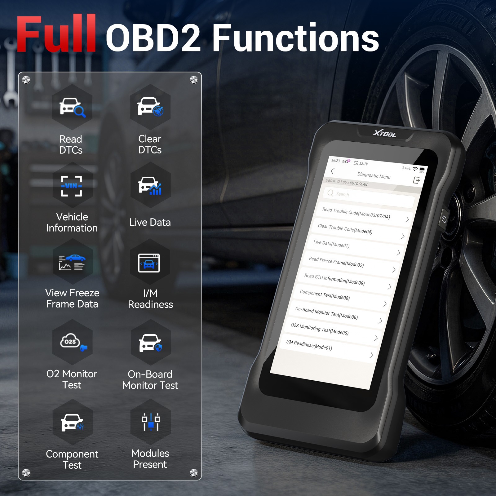 XTOOL TP300 TPMS Sensor Relearn TS100 Programming Tool Auto Diagnostic Scanner