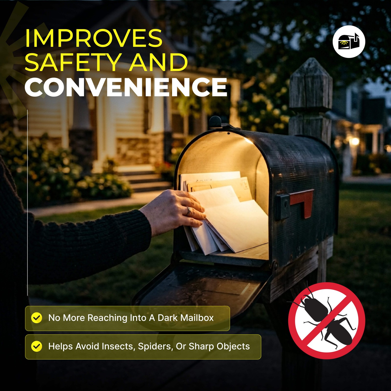 Mailbox Light with Motion Sensor – Automatic Interior Mailbox Illumination