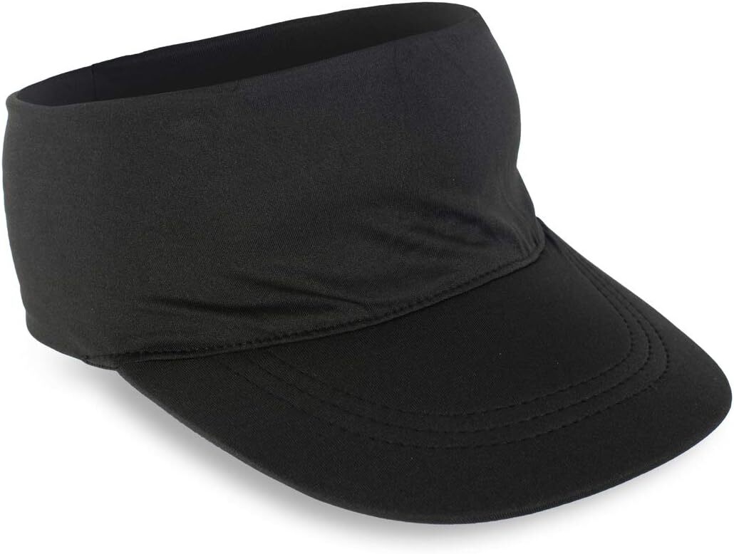 Gone For a Run Runners Lightweight Comfort Performance Visor One Size, Black