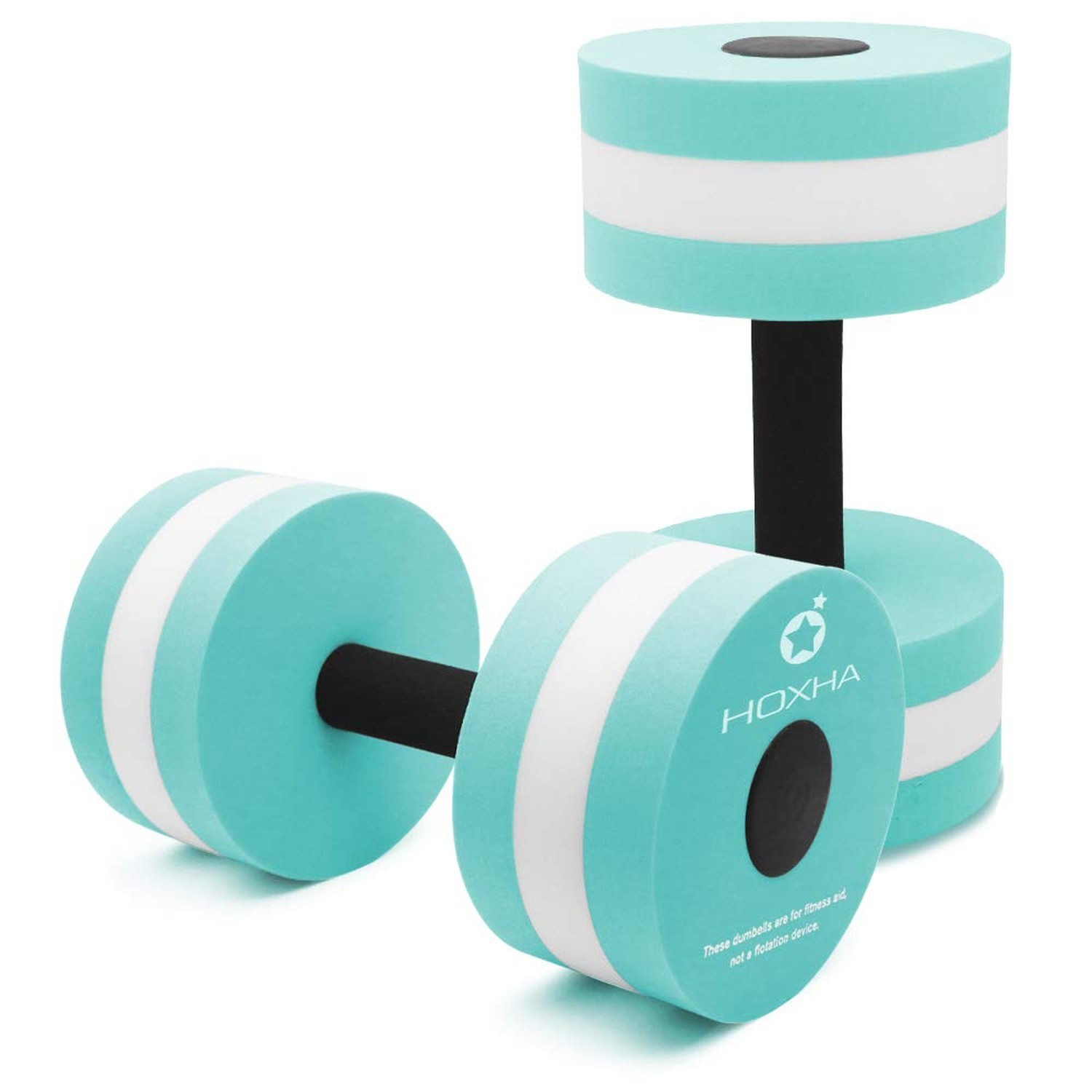 Aquatic Exercise Dumbbells, 2 Pcs Pool Weights for Water Aerobic Exercise | E...