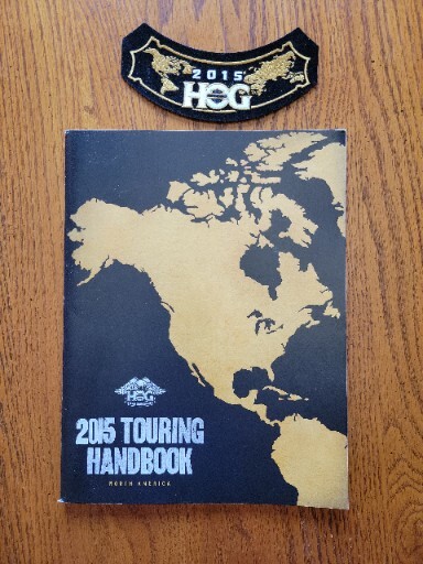 Harley Davidson Owners Group Member Rocker Patch Touring Handbook HOG 2014 NA