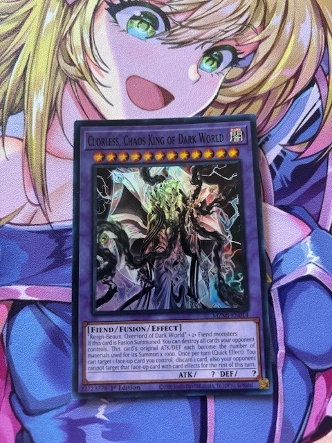 Yugioh Clorless, Chaos King of Dark World MZMI-EN014 Maze of Millennia 1st Ed NM