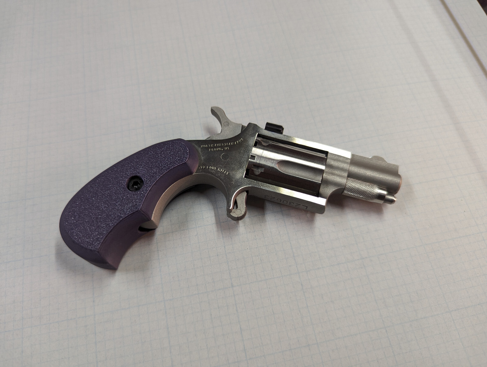 NAA Mini Revolver Grips | LR Eggplant - LR&Short Frames ONLY