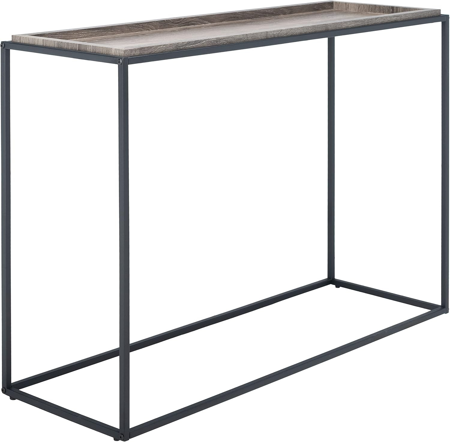 Andey Brown/Black Console Table for Living Room, Bedroom, Office & Hallway