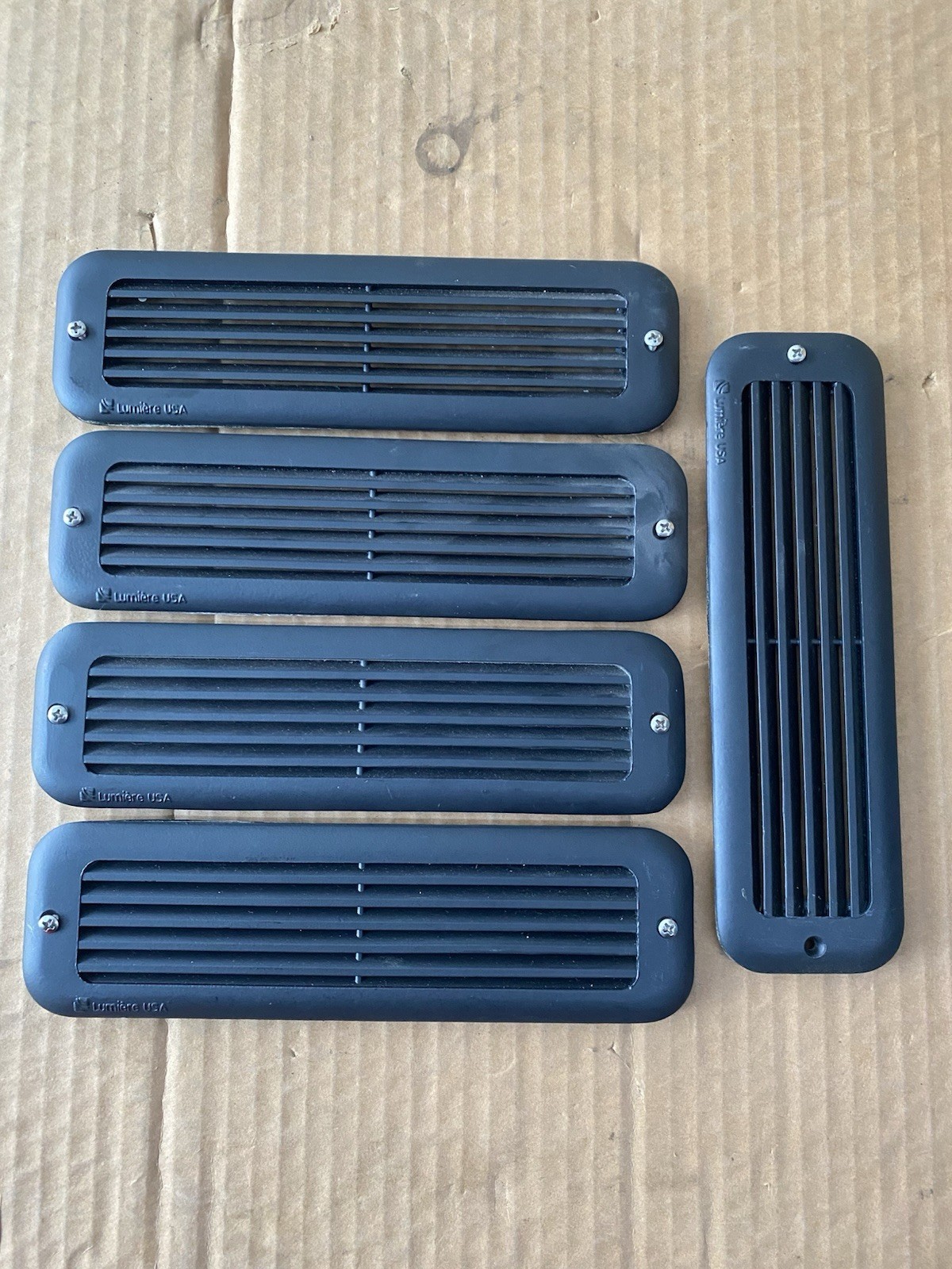 (MC72) Lot of (5) Used Lumiere USA 8.5" x 2" Light Covers