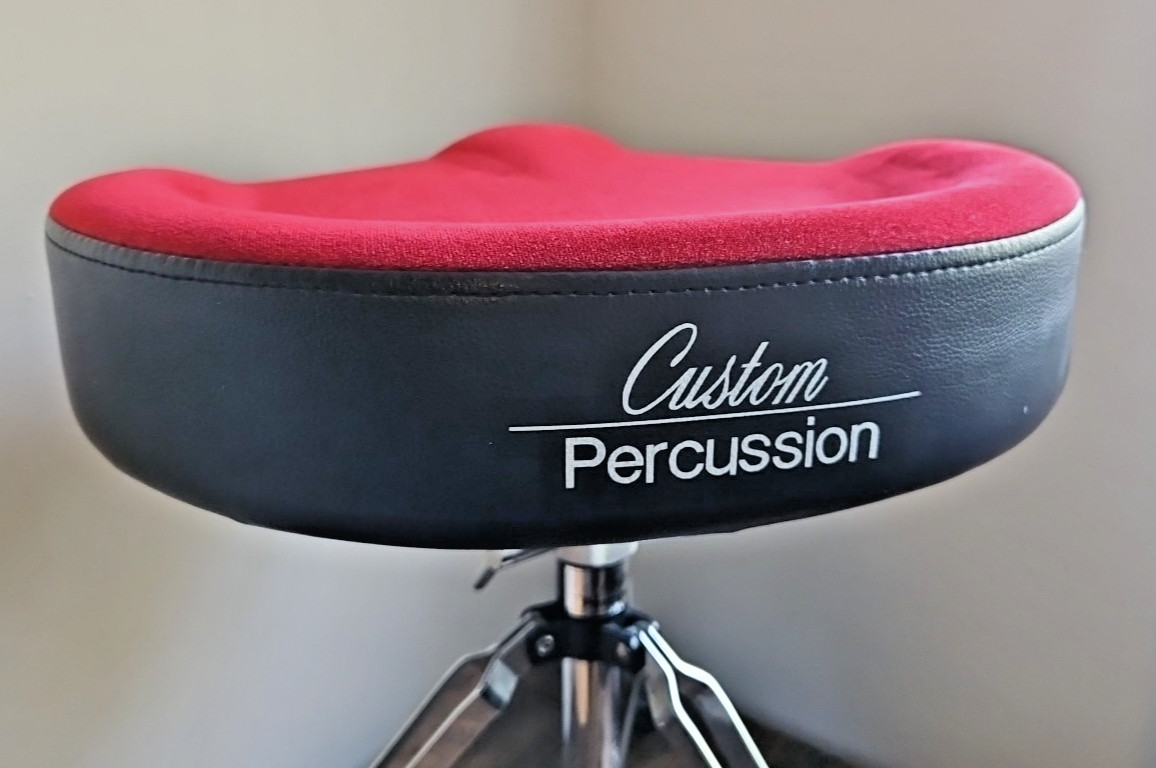 Custom Percussion WMCTR Drum Throne - Red Padded Velvet