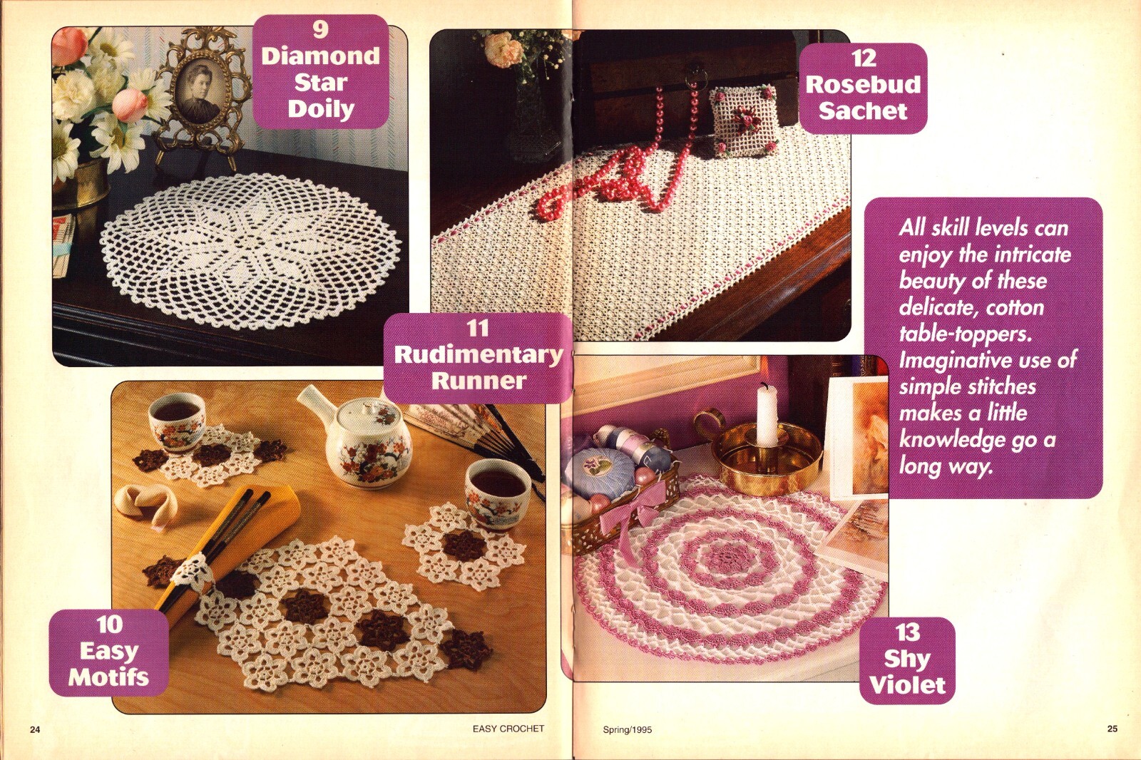 Easy Crochet Magazine Spring 1995 30 Patterns