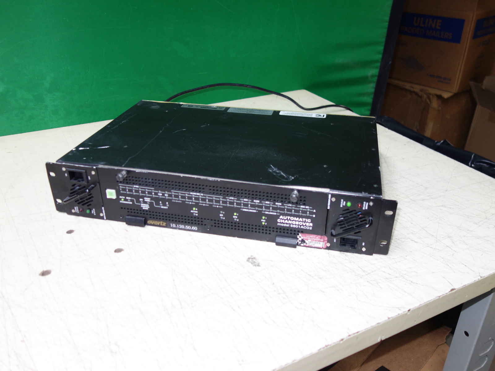 Evertz 5601ACO2 Automatic Changeover for 5601MSC Master Clock/Sync Generator