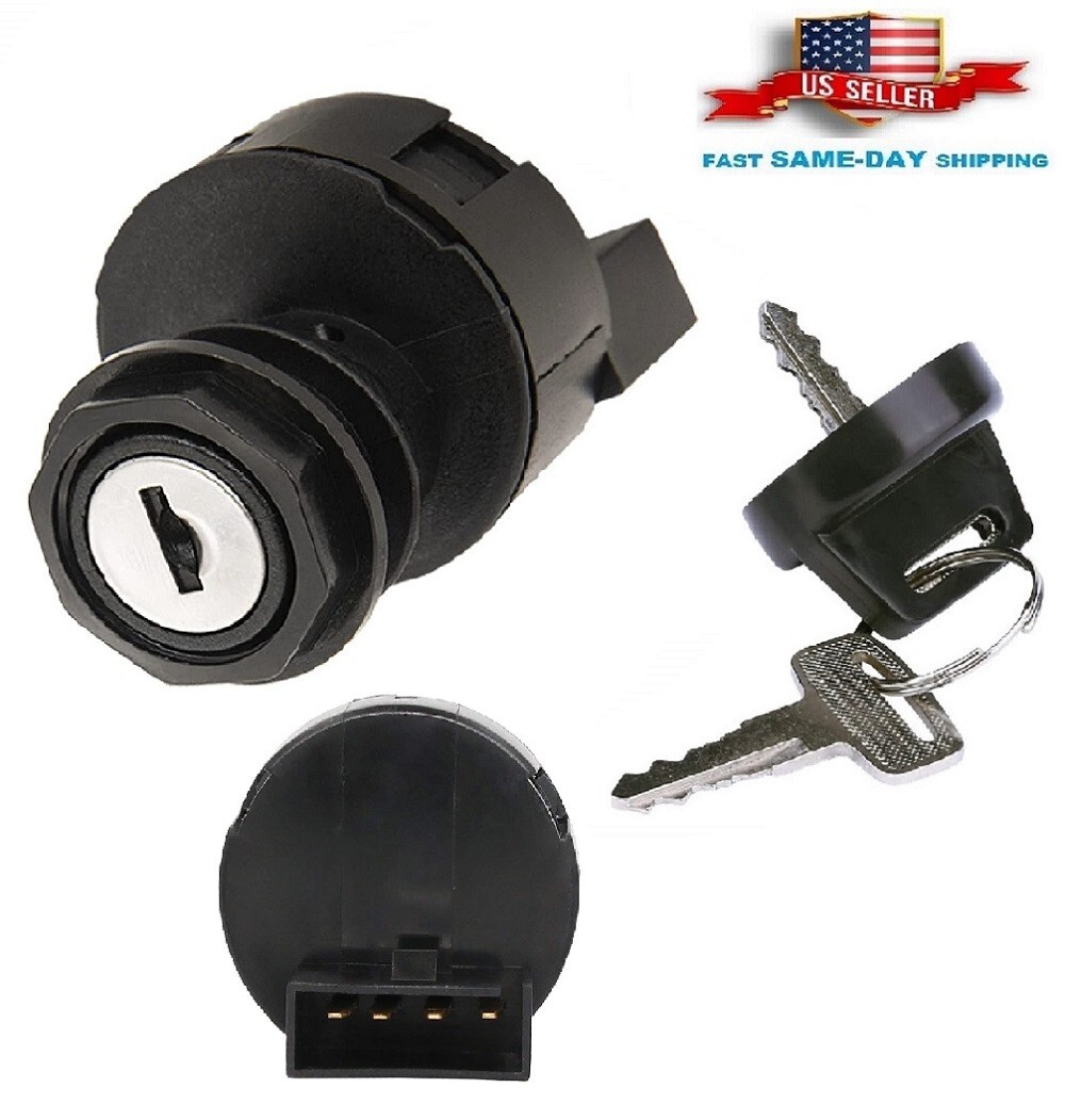 Ignition Key Switch For Polaris Scrambler 500 2x4 4x4 2000 2001/ 2 Position 4Pin