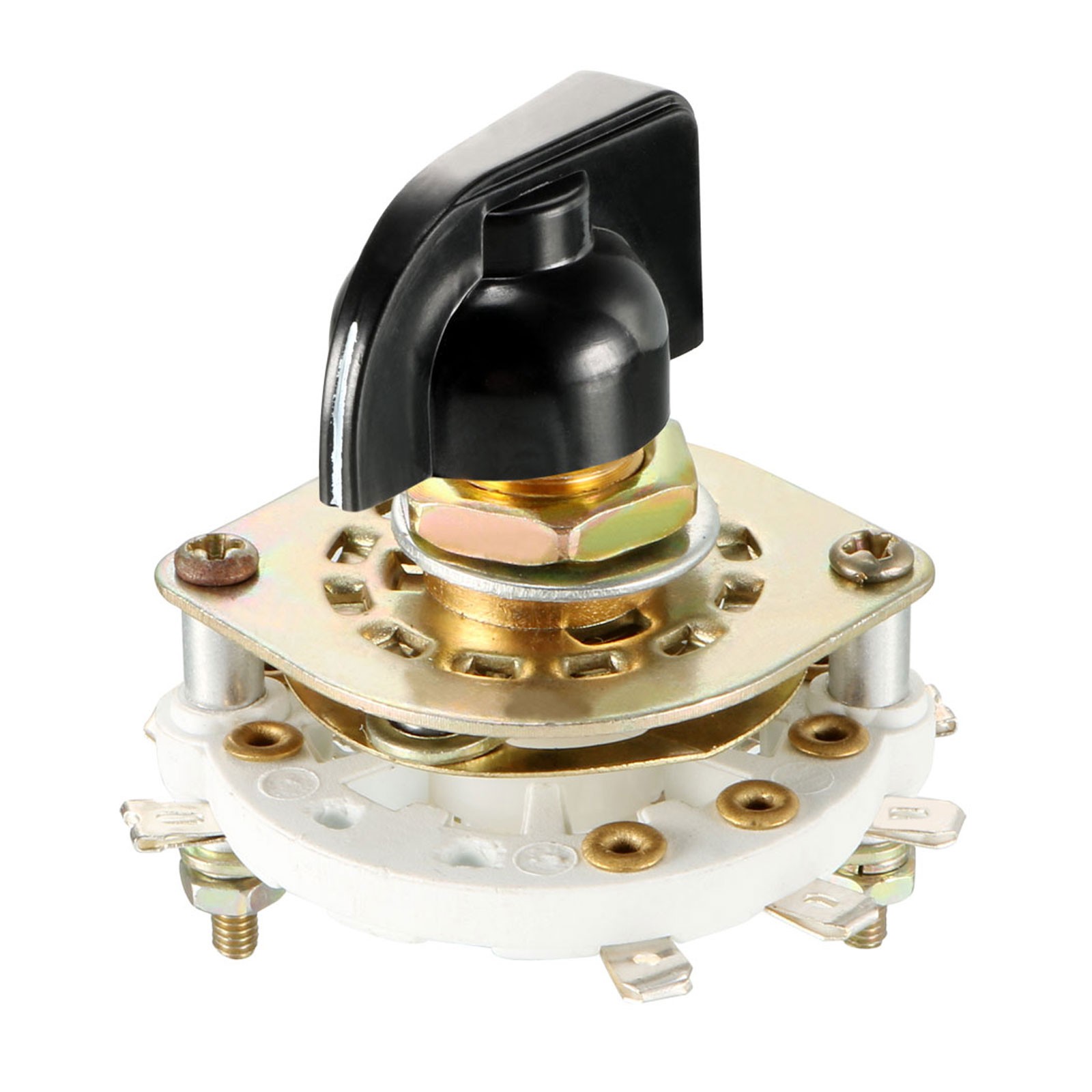 Band Selector Rotary Switch w Knob 2P3T 2 Pole 3 Throw Single Deck