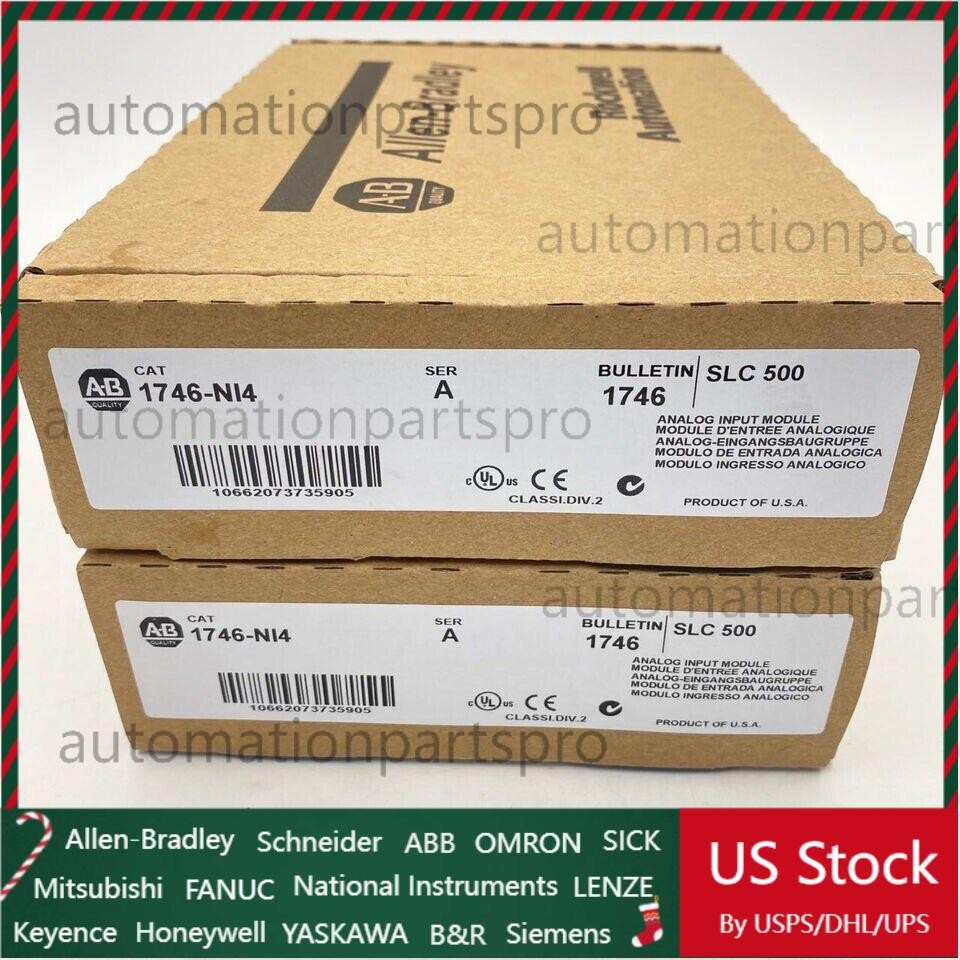 NEW Factory Sealed Allen-Bradley 1746-NI4 SER A SLC 500 Analog Input Module PLC