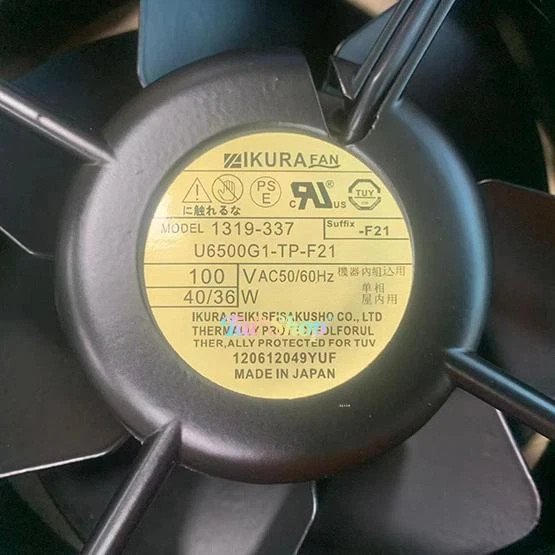 1 Pc. New IKURAFAN 1319-337 U6500G1-TP-F21 Cooling Fan 16055 100V 40/36W 16CM