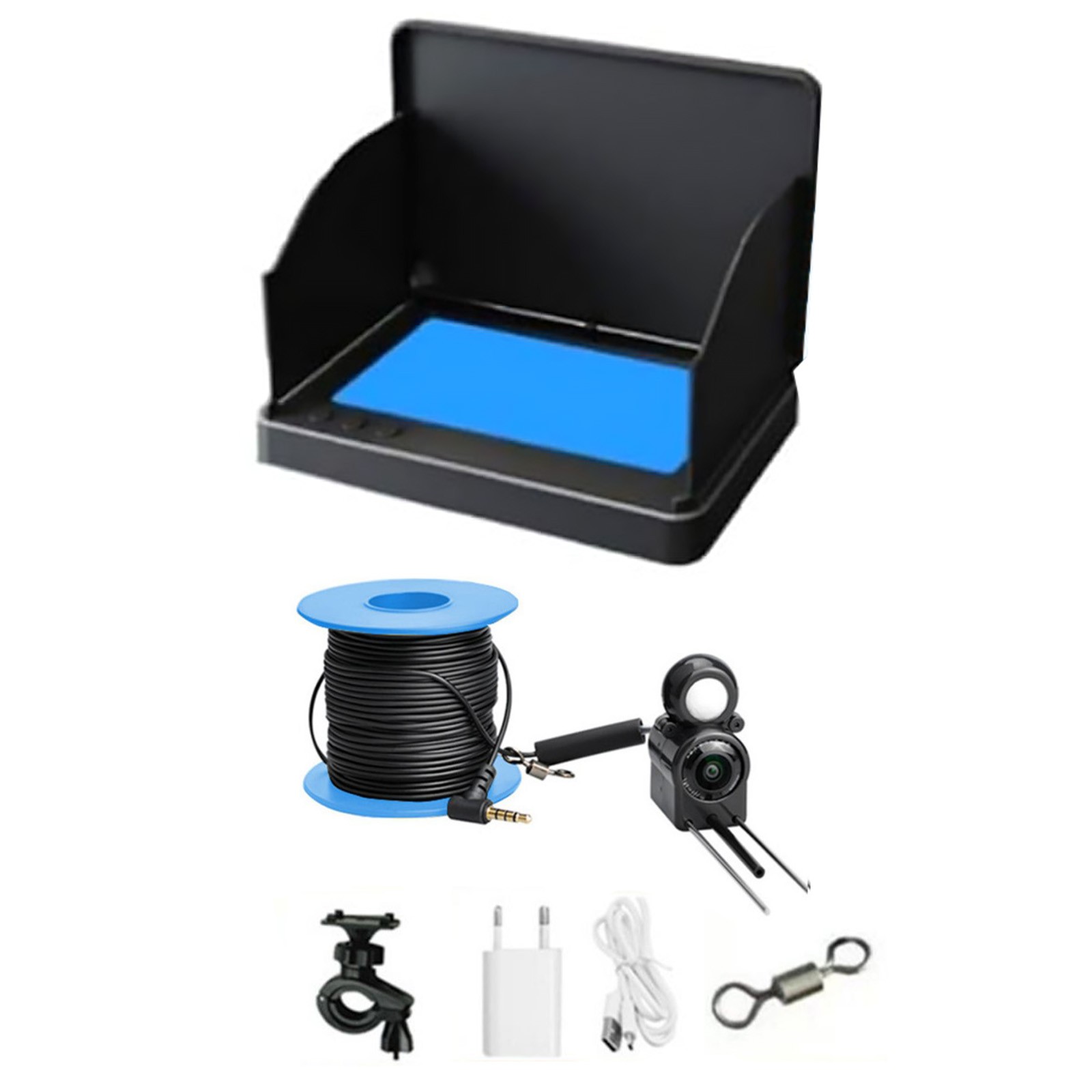 Underwater Fish Finder Display 4.3" HD Screen w/ Night Vision 30 Meter HD Camera