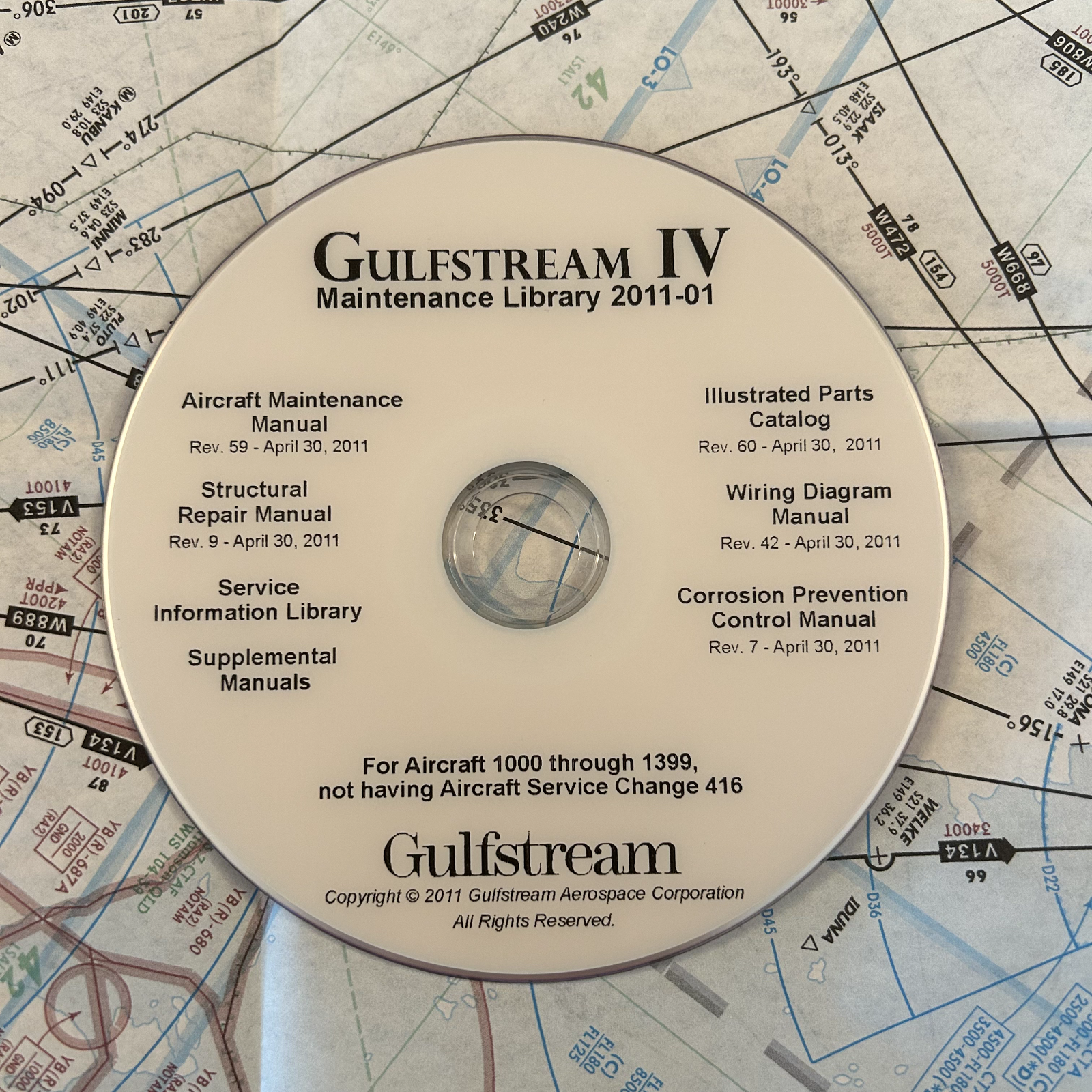 Gulfstream IV Maintenance Library CD