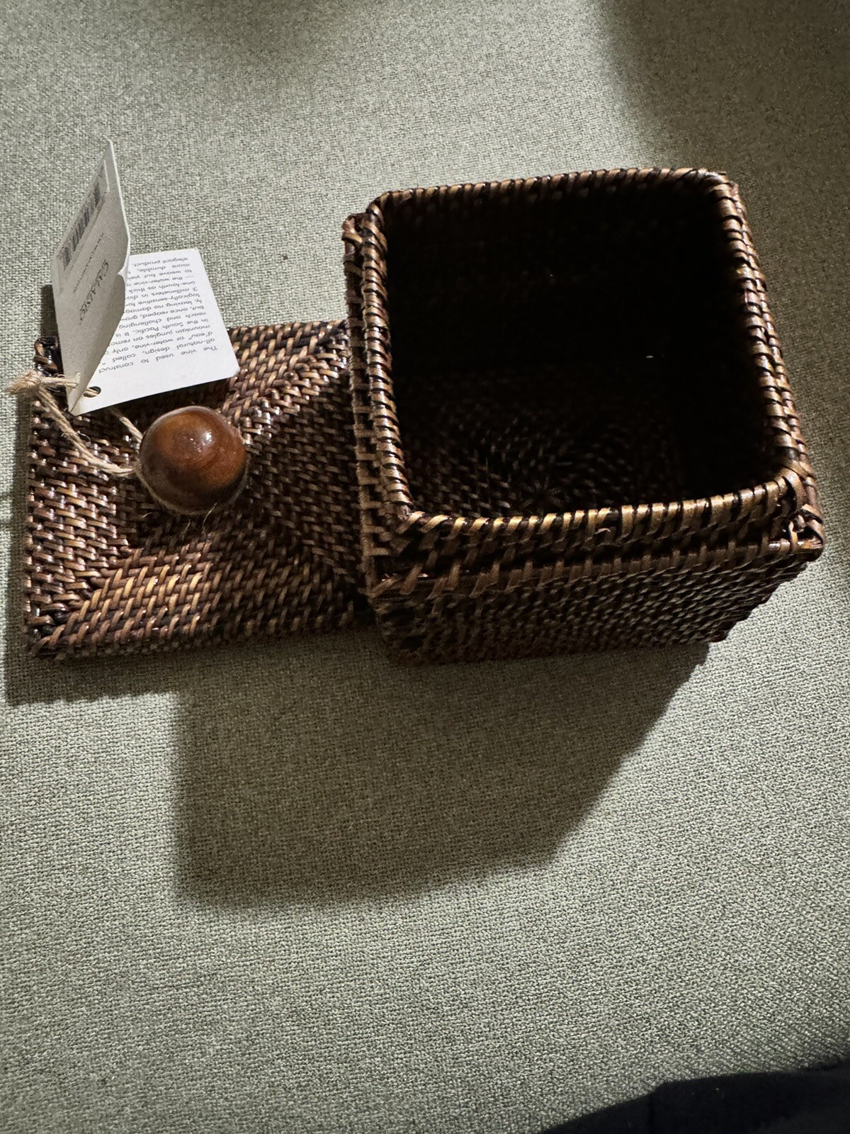 Calais Woven Lidded Box NWT