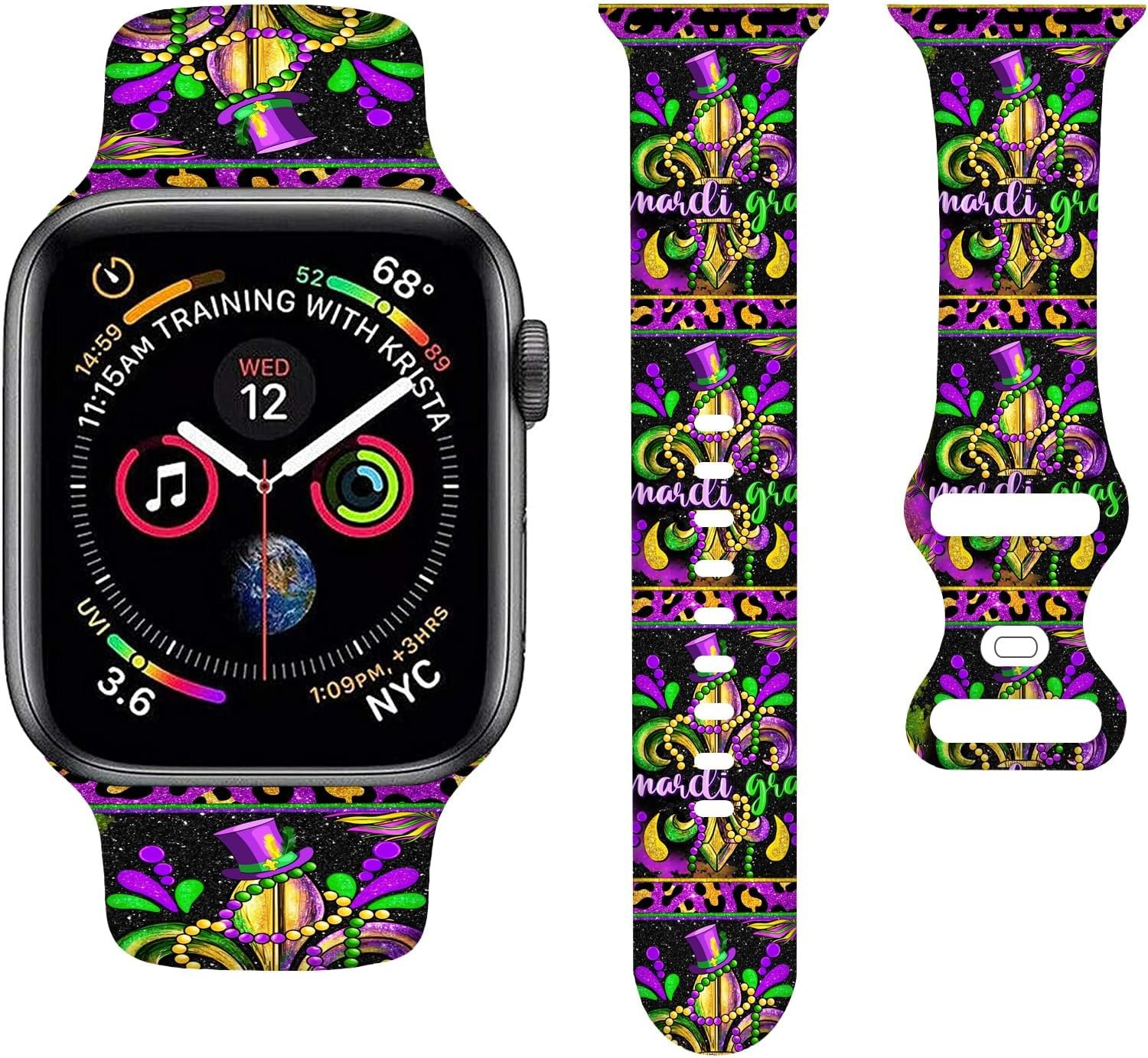 Silicone Strap Compatible with Apple Watch 38MM 40MM 41MM 44MM 45MM
