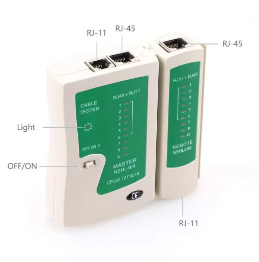 AMPCOM RJ45 Network Cable Tester Cat5 Cat6 Cat7 LAN RJ11 Test Tool