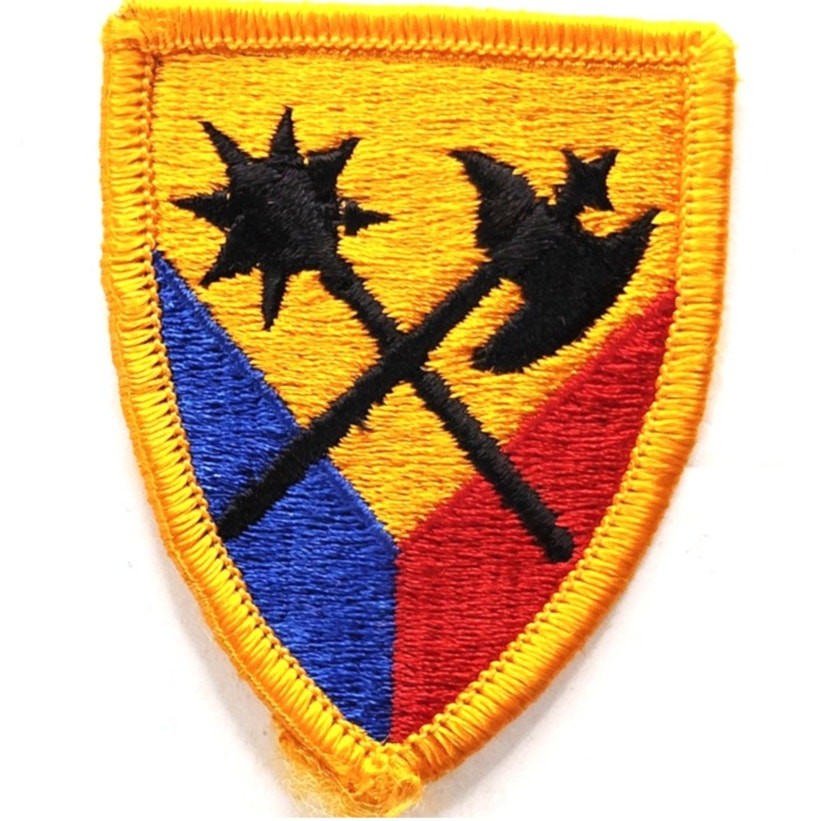 US Army 194th Armored Brigade Novelty Patch Full Color 2‑3/8" × 1‑7/8" Sew‑On