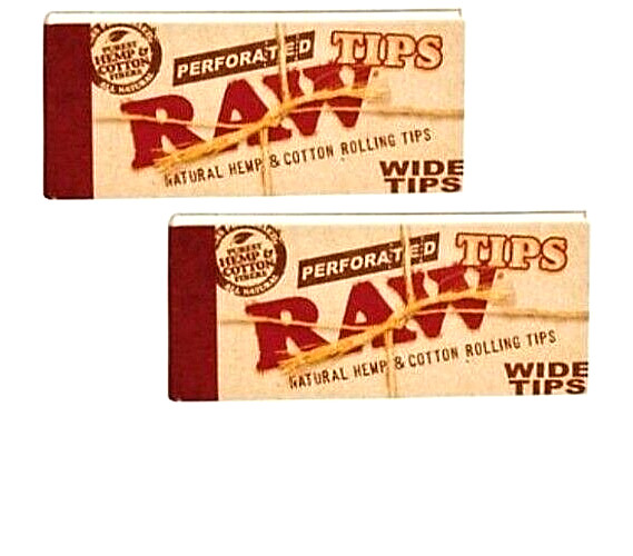 2x Raw Filter Tips Perforated Wide Tips 50 /Pack *Discounts*FREE USA SHIPPING!