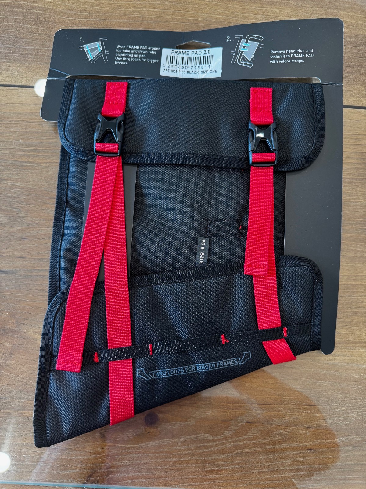 EVOC Water-Resistant, Frame pad with Hook and Loop Straps - Bike Shipping