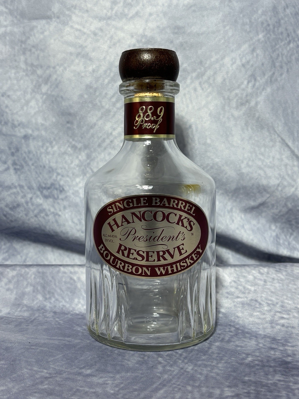 Hancock's President's Reserve Single Barrel Bourbon Decorative Bottle Decanter