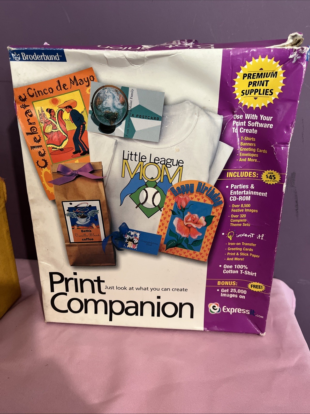 Vintage 1999 Broderbund Print Companion Parties & Entertainment CD Rom & More