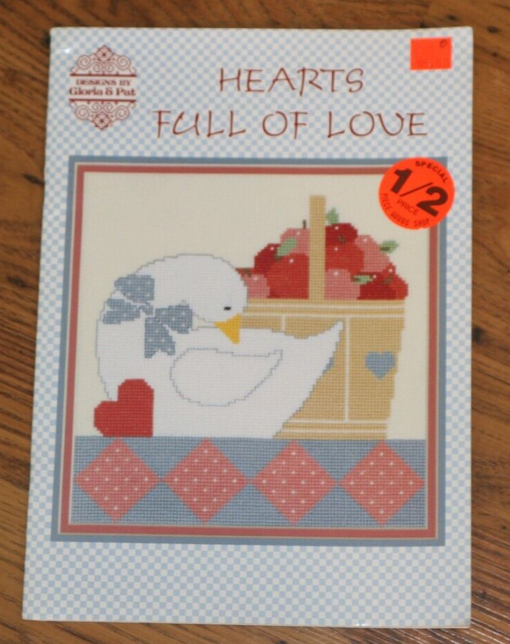 Vtg 1988 Designs by Gloria & Pat - "Hearts Full Of Love"
