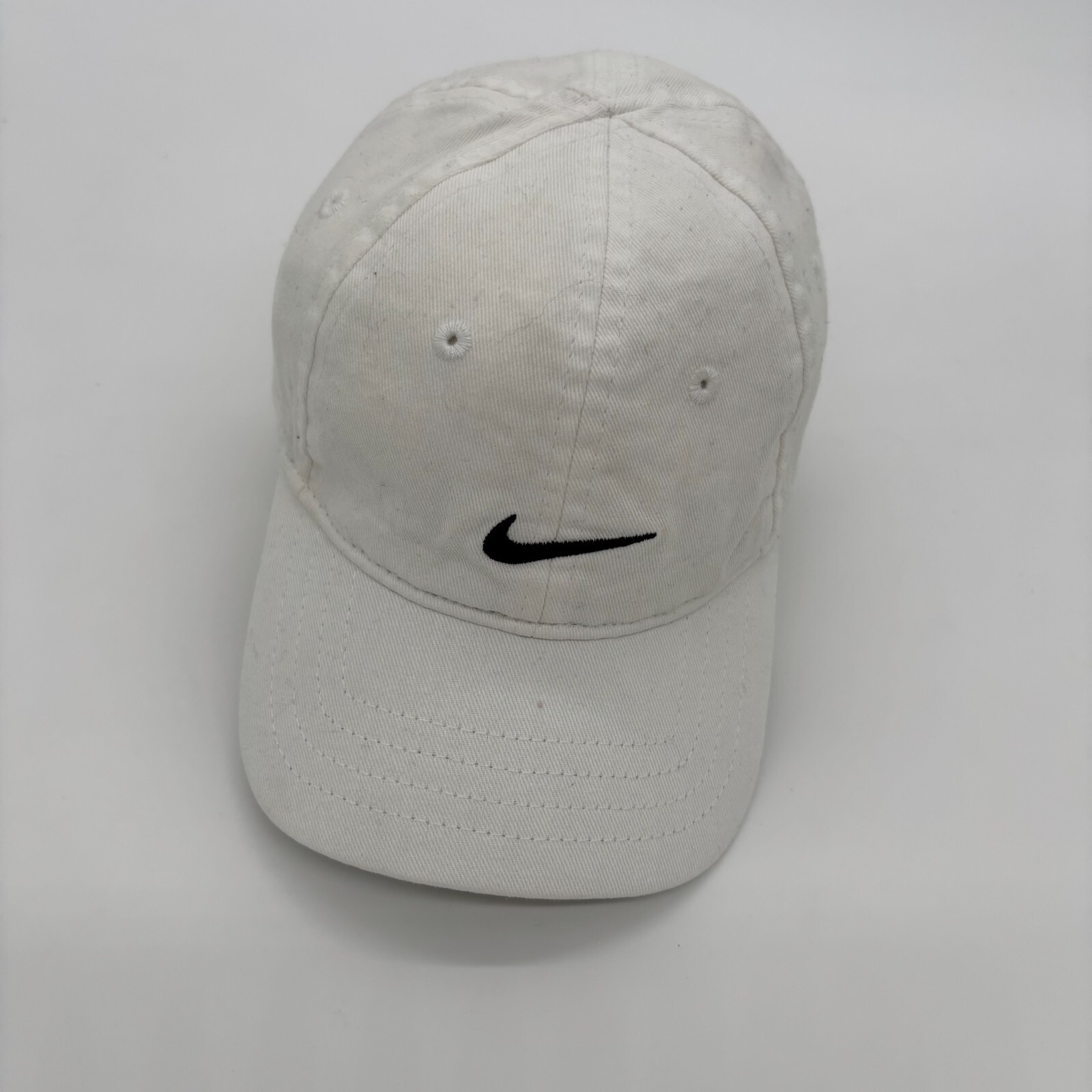 Nike Infant Kids White Adjustable Black Swoosh Logo Toddler Sports Baseball Cap