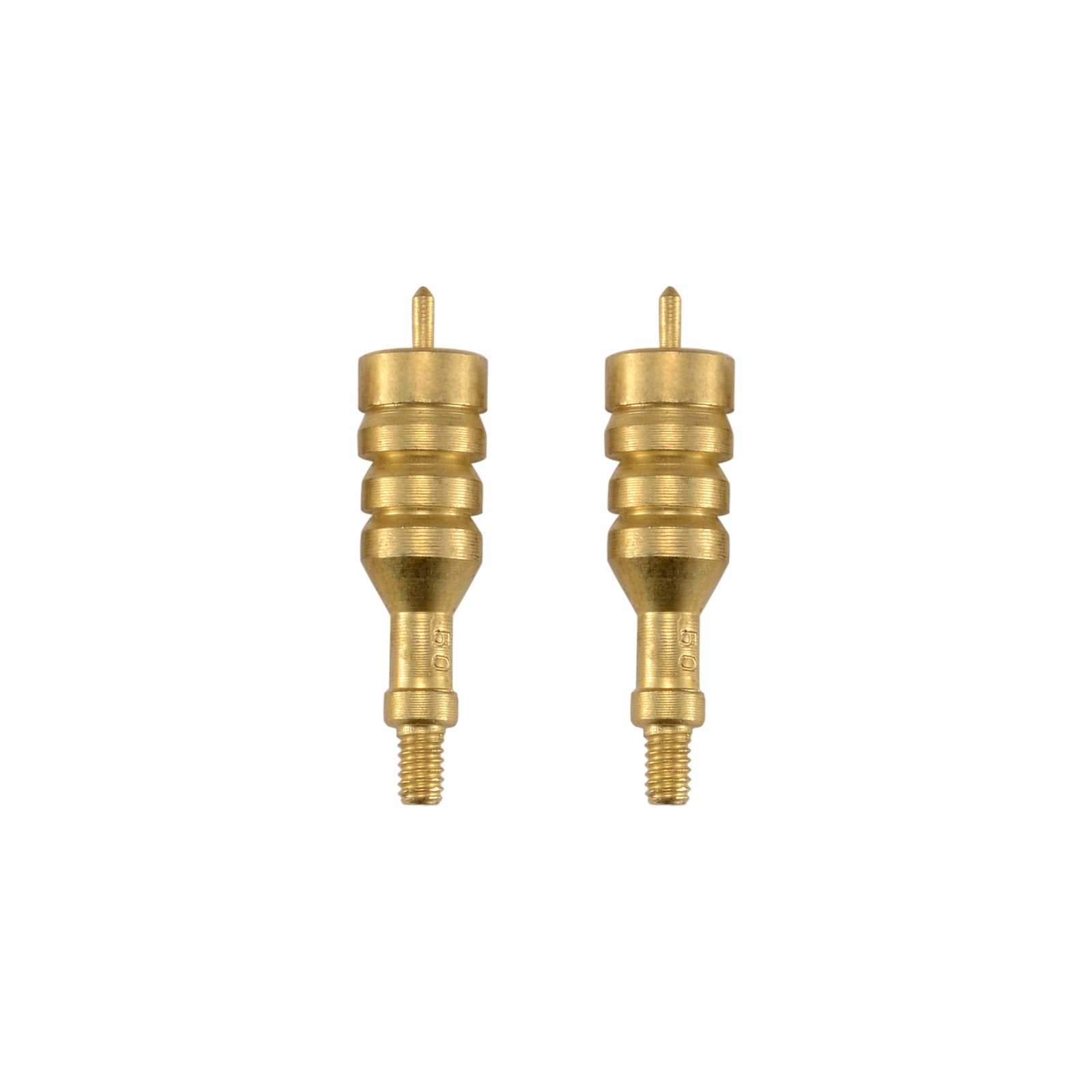 2Pcs/Lots .50 Caliber Solid Brass Spear Pointed Jag Gun Clean Accessories Brass