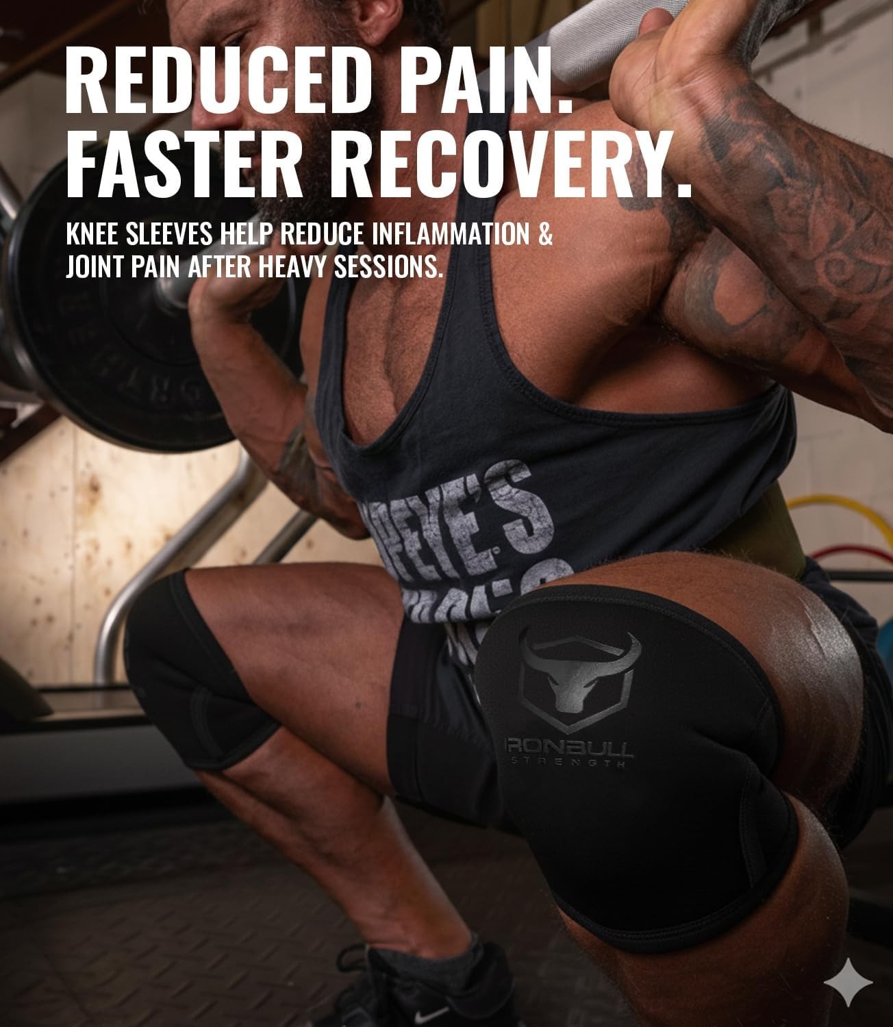 Knee Sleeves 7mm Compression Support for Squats Powerlifting Cross Training