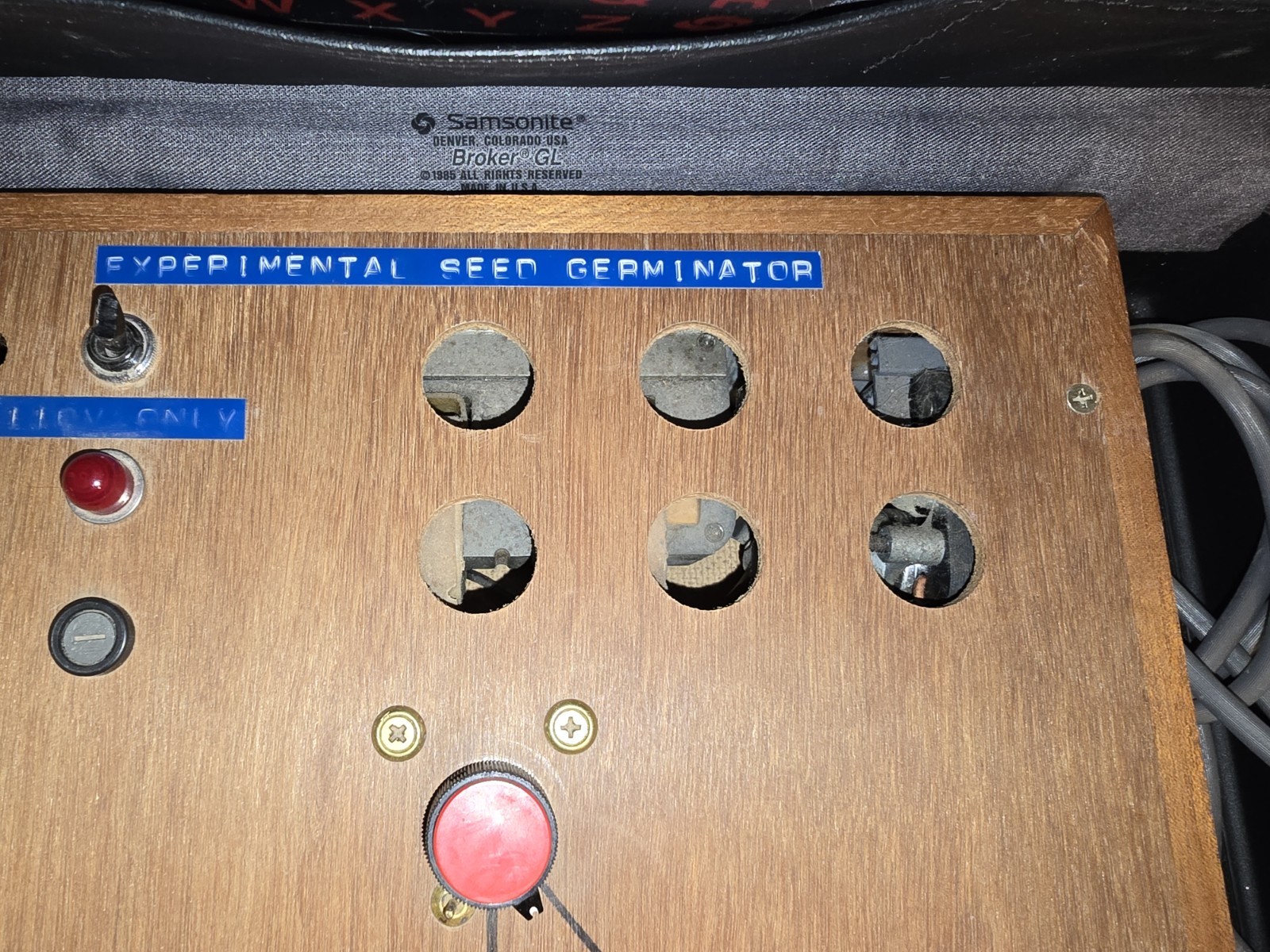 Vintage custom-built Electronic Experimental Seed Germinator With Case