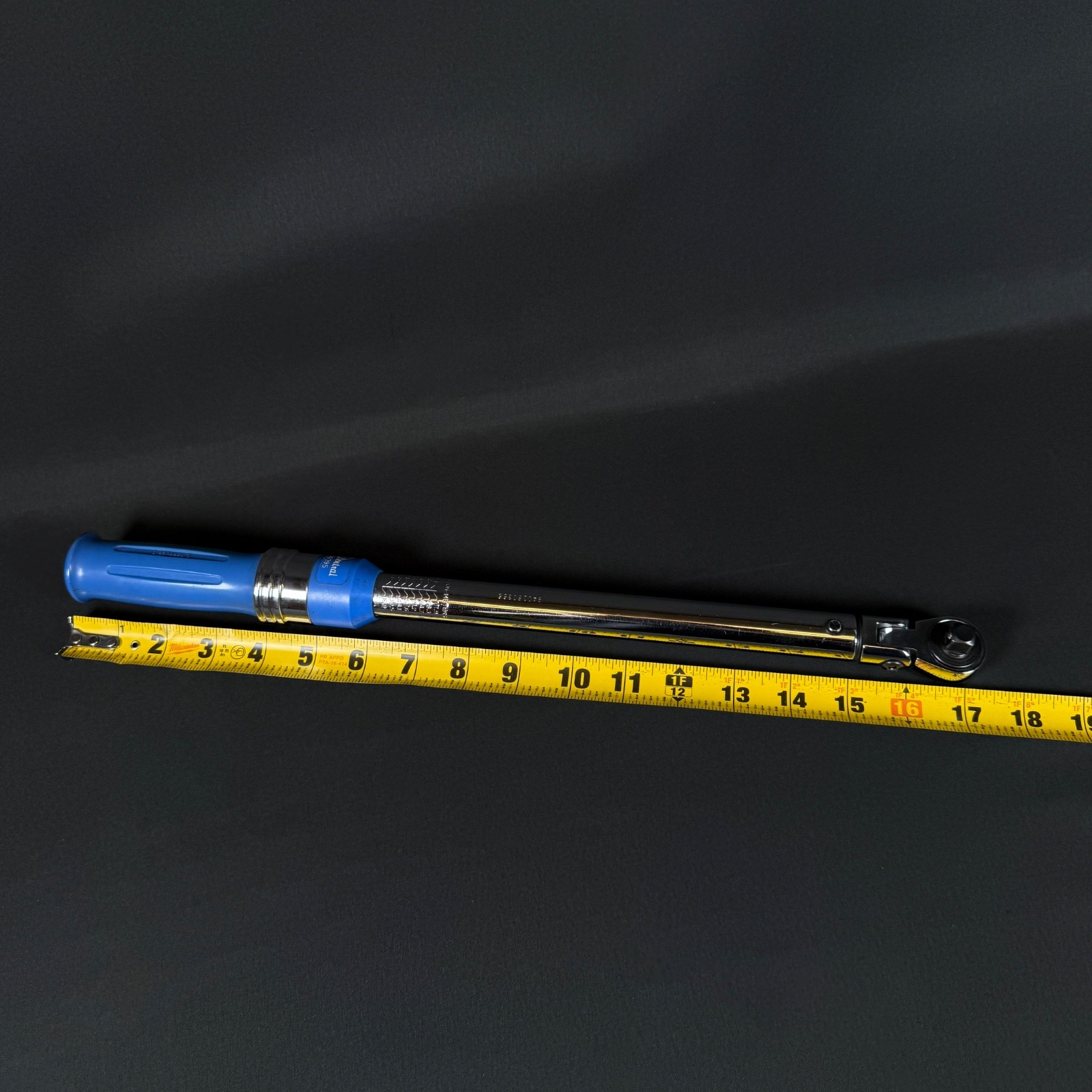 Vintage Central Tools 96395 80 pounds Torque Wrench Blue with case
