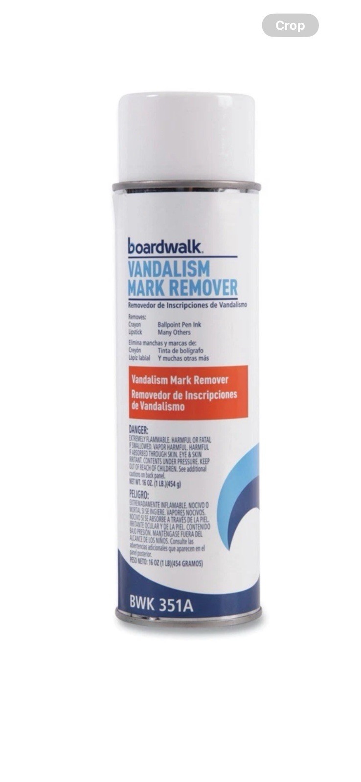 Boardwalk 351A 15 oz Aerosol Spray Vandalism Mark Remover New