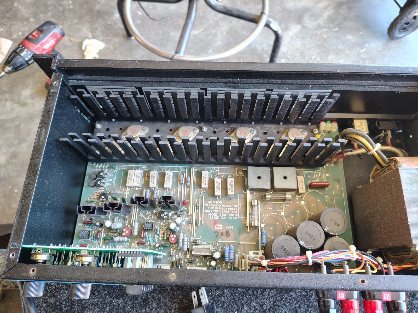 QSC Model 1200 2-Channel Power Amplifier