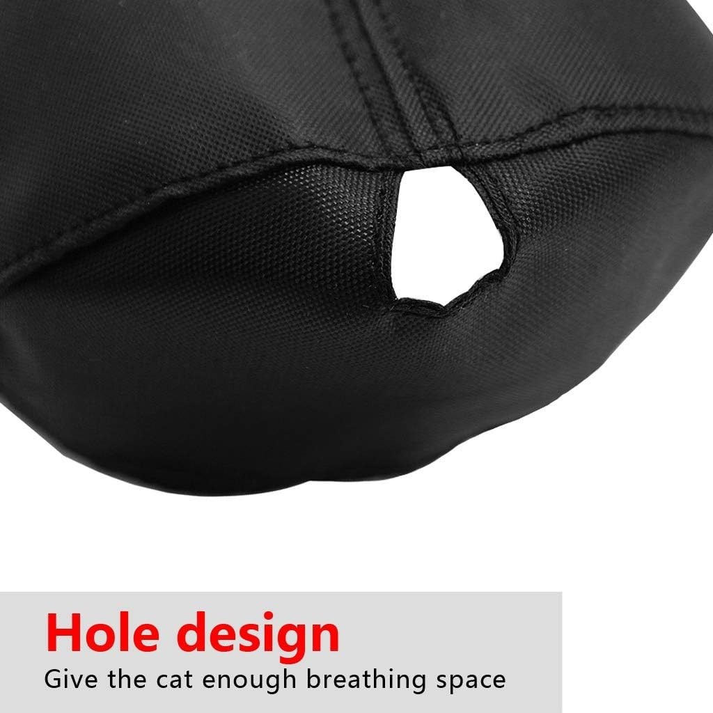 Cat Muzzle for Grooming - M Size Breathable Nylon, Prevent Biting and Scratching