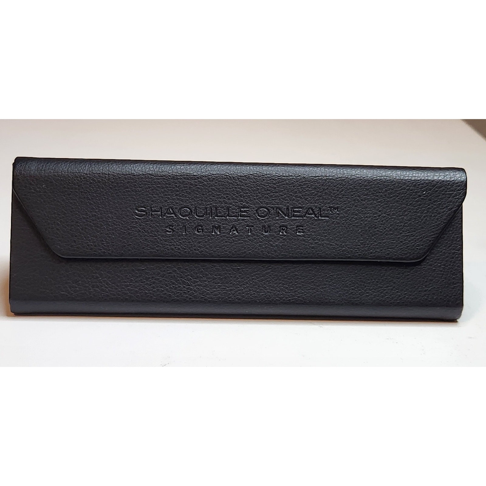 Shaquille O'Neal Signature Black Eyeglass Case Trifold Magnetic Designer