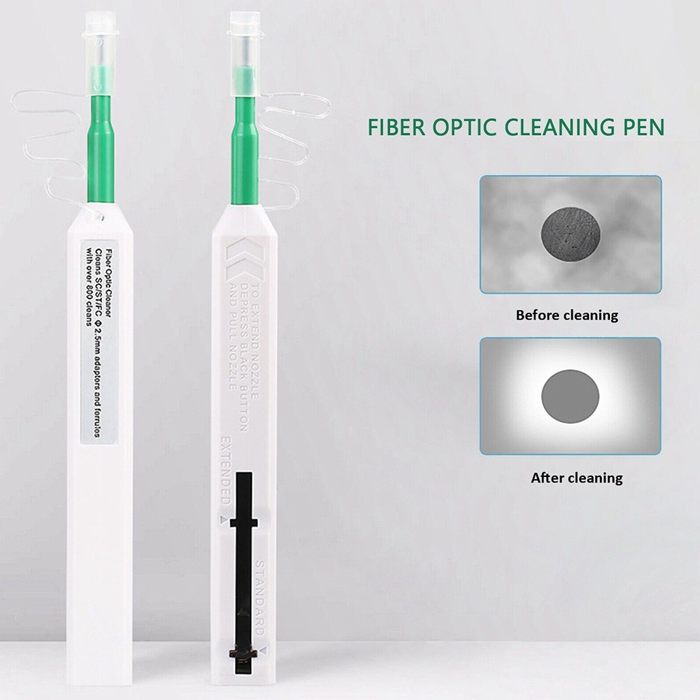One-Click Fiber Optic Cleaning Pen-Optical Cleaner 2.5mm For SC-ST-FC E2000 NEW