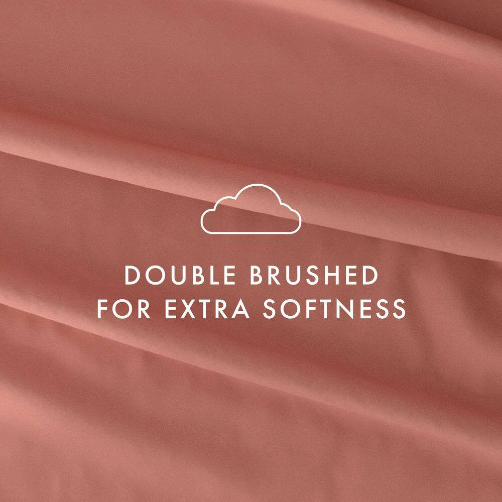 6-Piece Solid Clay Queen Bed Sheet Set
