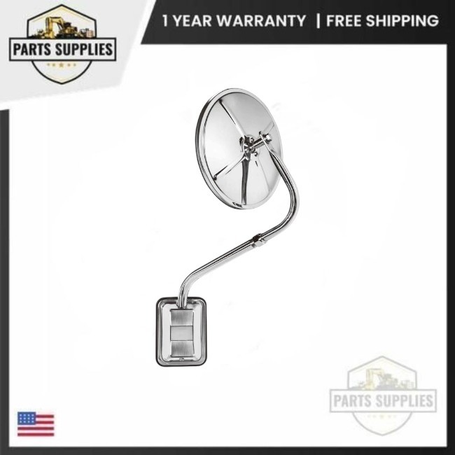 8.5" Semi-Bubble Convex Mirror with Stainless Steel Pod Mount For Semi Truck