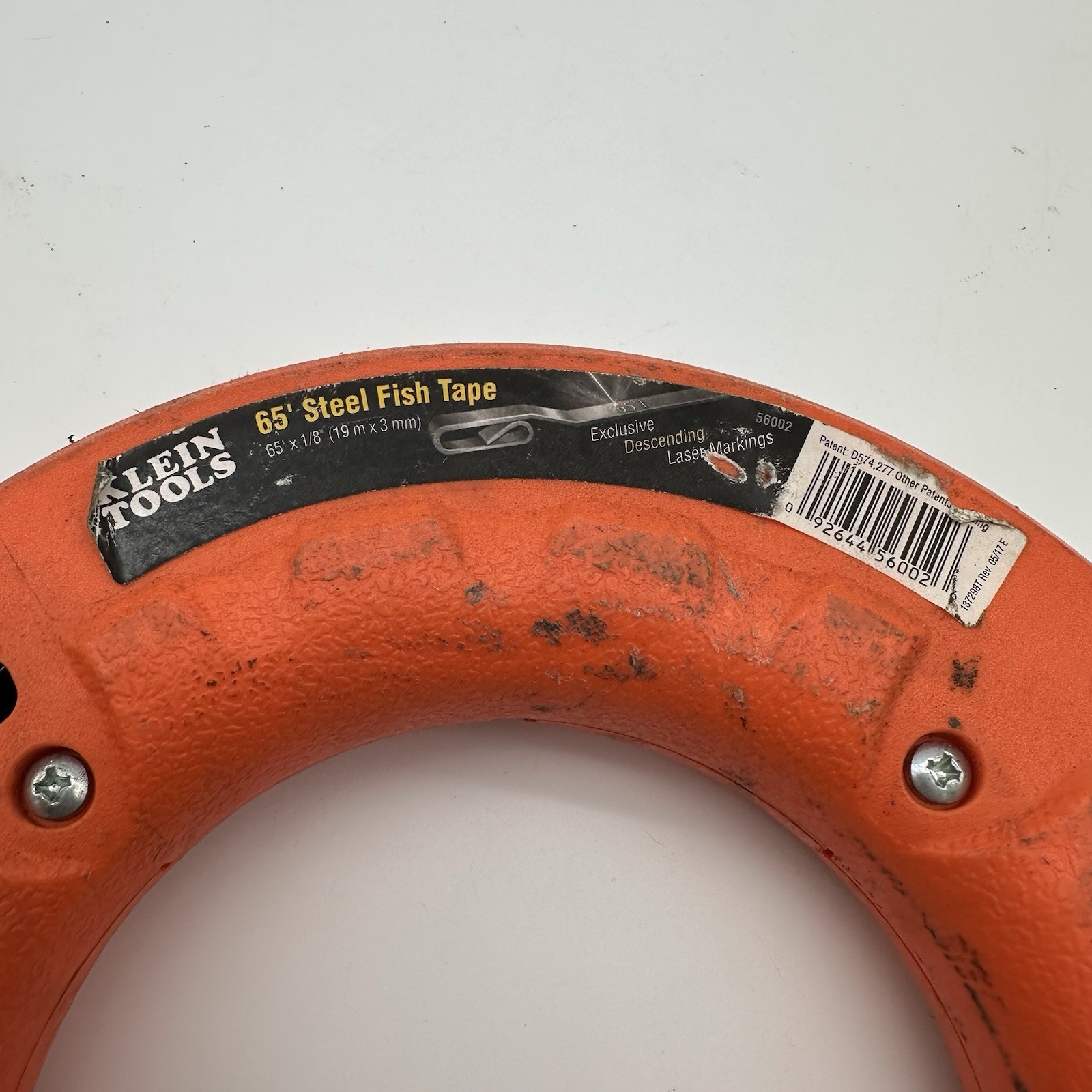 Klein Tools 56002 65' x 1/8" Wide Steel Pull Line Fish Tape