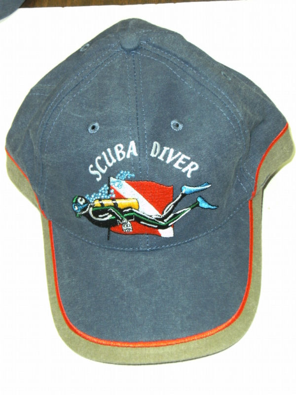 Scuba Diving Dive Hat Swimming Diver Flag Blue AP21 NEW