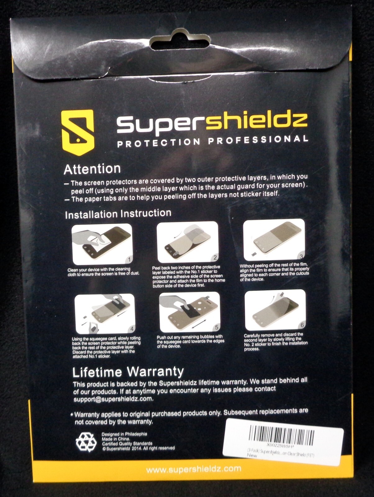 SUPERSHIELDZ Screen Protector 8.9" (3-Pack) (Opend Package)