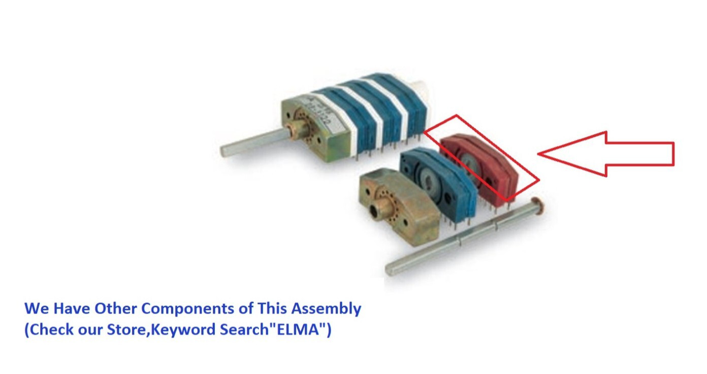 SELECTOR SWITCH, 4217-10 , ELMA, Switch housing, shorting, Contact : gold 3 µm