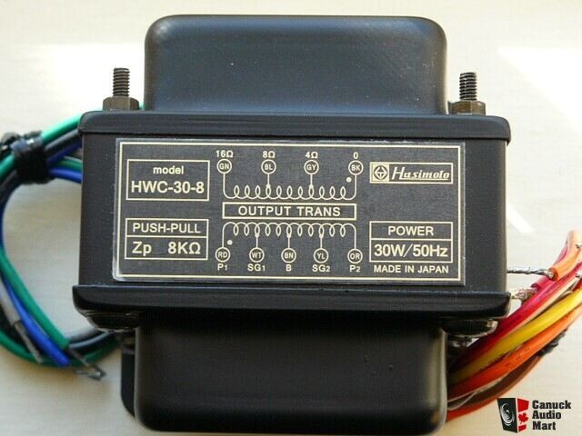 Hashimoto HWC-30-8 2-Pack Set Output Trans 30W Push-Pull Carefully Packaged