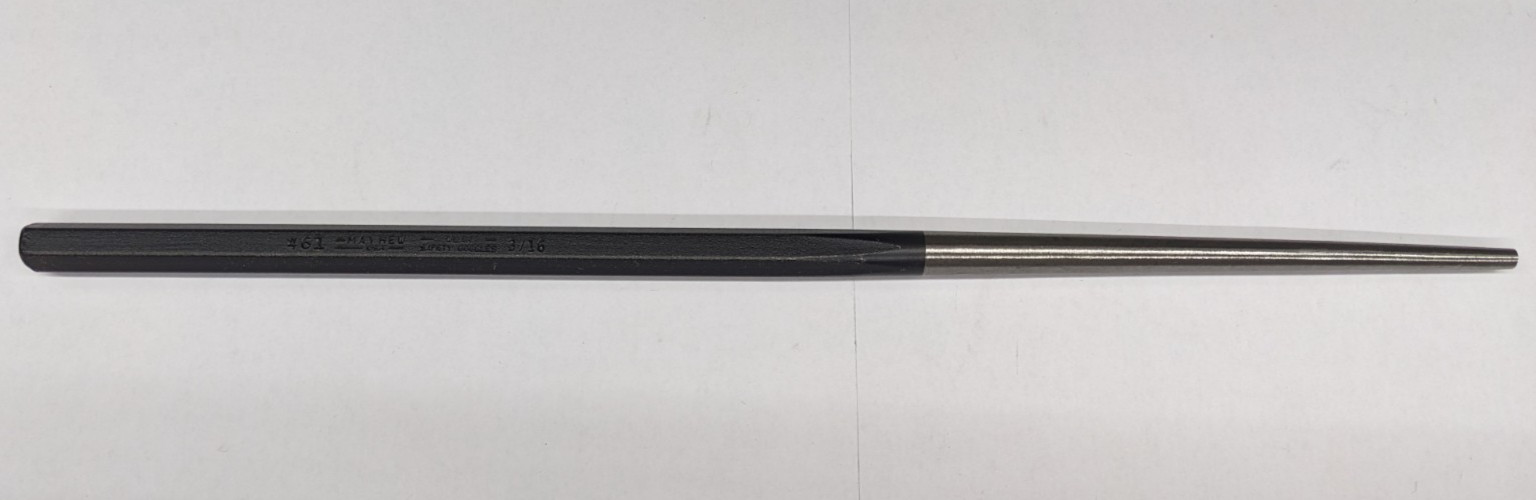 Mayhew 3/16" Line-Up Punch 12" Long 461 22006 USA Warranty