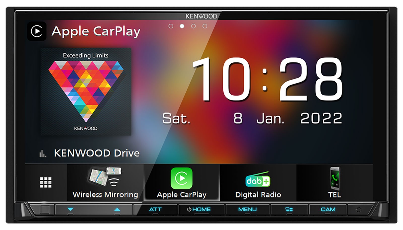 Kenwood MP3 2DIN USB DAB Bluetooth Car Stereo for Audi A6 C5 01-05 Active System Mi
