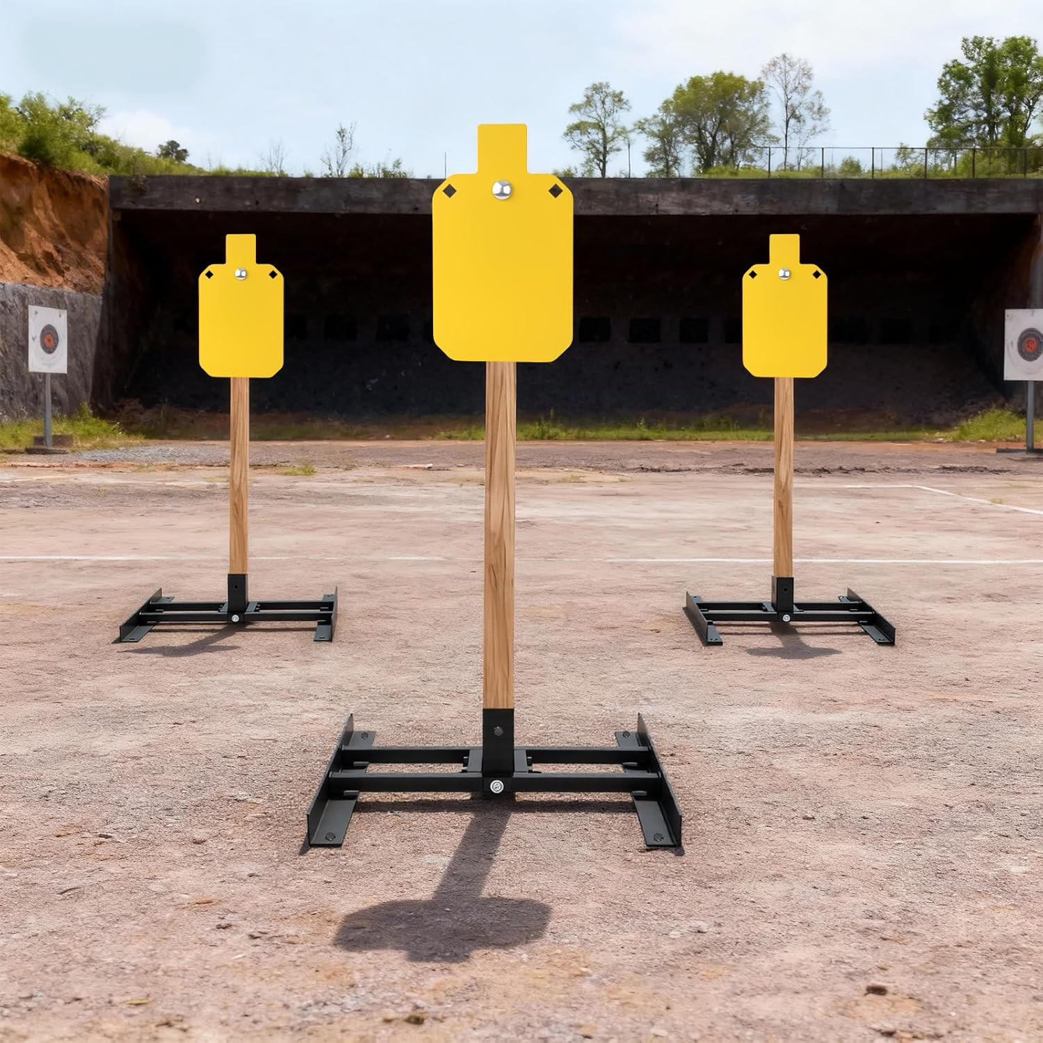 2X4 Target Stand Base, Shooting Target Stand for AR500 Steel Targets, Heavy Duty