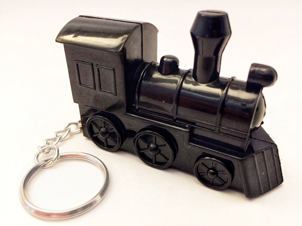 CHH Whistling Train Keychain, Brown