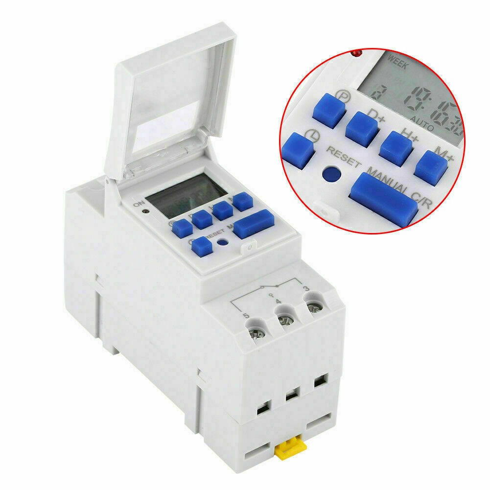 Digital LCD Power Programmable DIN Rail Timer Time Switch Relay Suitable for AU