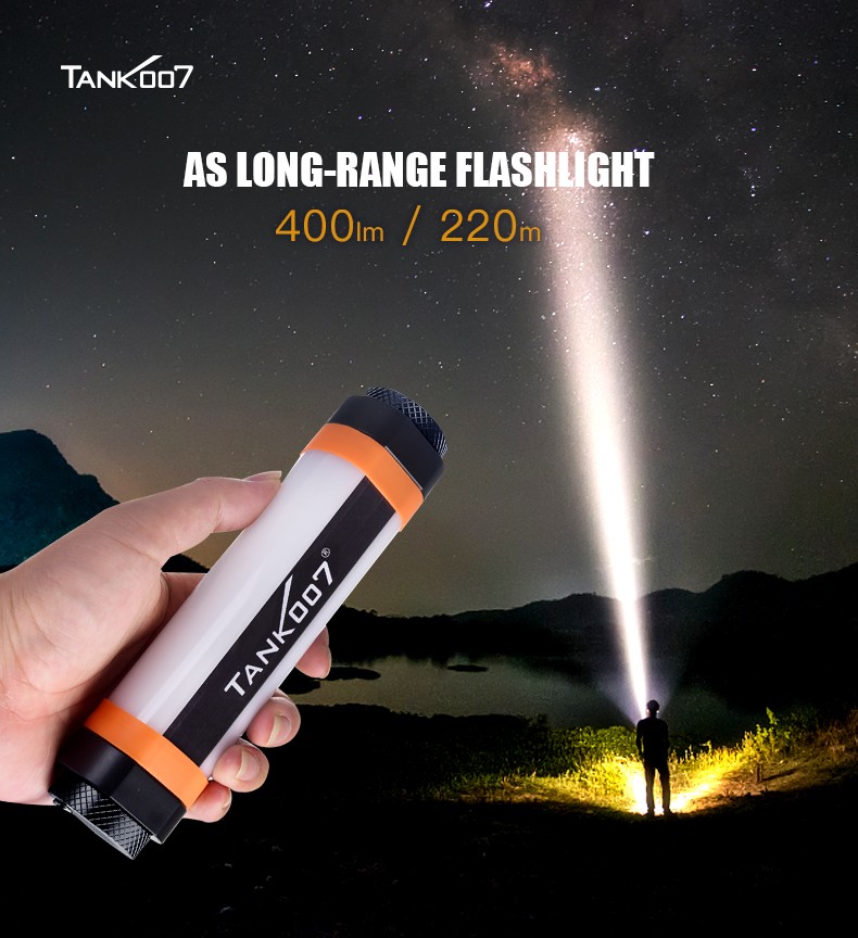 600lm Portable LED Camping Lantern Light Rechargeable Super Bright Flashlight